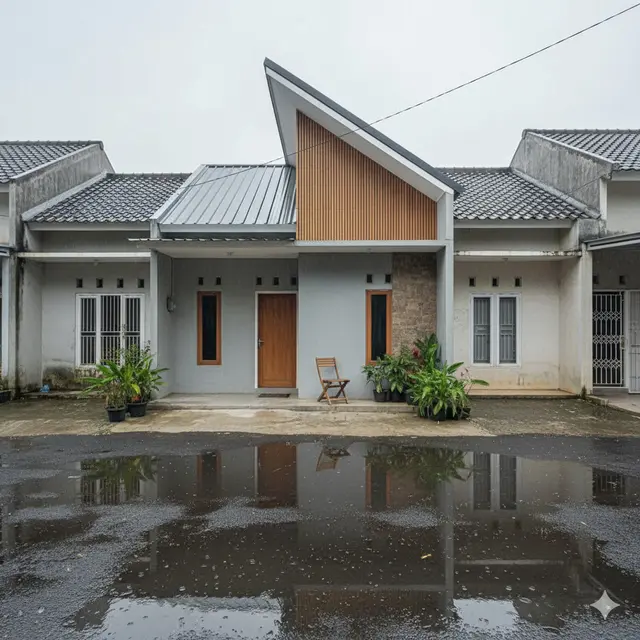 Model Rumah Kecil dengan Teras Mungil