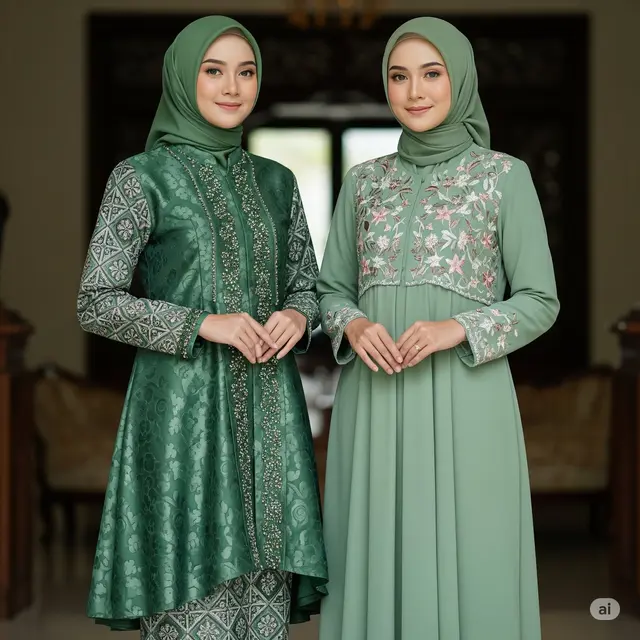 Model Baju Muslimat untuk Acara Keagamaan. Foto: Gemini
