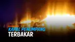 KM terbakar
