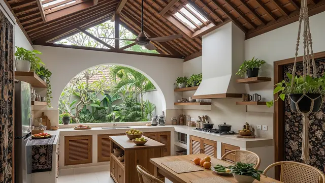 Inspirasi Dapur Kecil untuk Memasak Lama Tanpa Terasa Panas/Foto: AI Generated