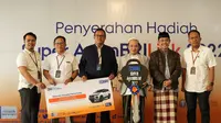 Agen BRIlink yang mendapatkan kejutan hadiah berupa mobil dari BRI/Istimewa.