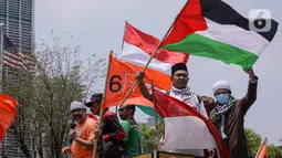 Aksi unjuk rasa diikuti ratusan anggota dari Partai Buruh dan Konfederasi Serikat Pekerja Indonesia (KSPI). (Liputan6.com/Faizal Fanani)