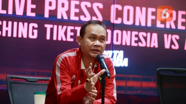 FOTO Konfernsi Pers Harga Tiket Timnas Indonesia Vs Argentina