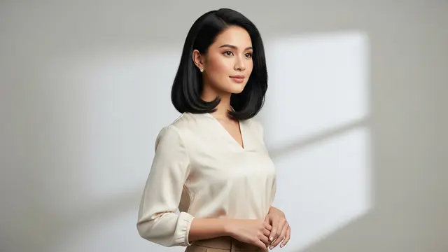 Model Rambut Pendek Wanita Cina Short Lob