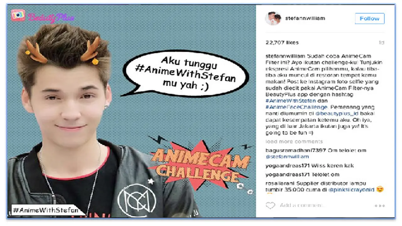 Bertemu Langsung dengan Stefan William dengan Foto Seperti Ini