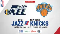 Jadwal NBA, Utah Jazz Vs New York Knicks. (Bola.com/Dody Iryawan)