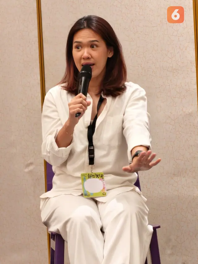Cynthia, momfluencer pemilik akun Instagram @Janelleandmom (Foto: Aditya Eka Prawira/Liputan6.com)