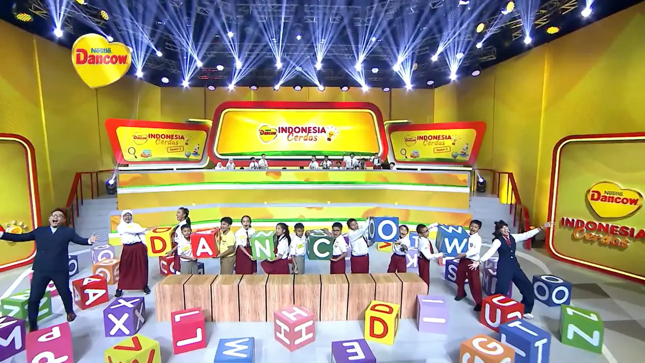 Episode 6 DANCOW Indonesia Cerdas 2026 Makin Sengit, Tantangan Susun Huruf hingga Tebak Peribahasa Uji Strategi Tim