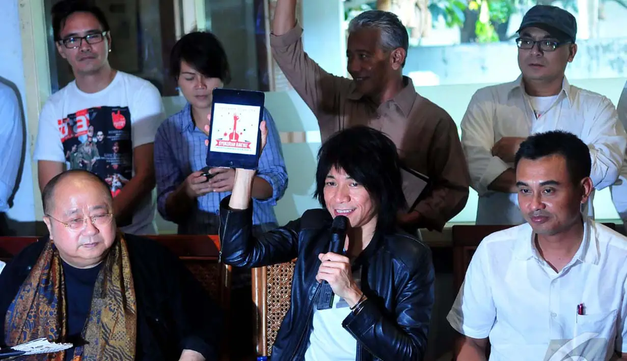 Gabungan suka relawan dan simpatisan Jokowi-Jusuf Kalla akan menyelenggarakan Syukuran Rakyat, Jakarta, Rabu (15/10/2014) (Liputan6.com/Johan Tallo)