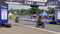 Para pembalap Indonesia yang mengikuti ajang seri pertama Yamaha Cup Race 2020 di Sirkuit Gokart Boyolali. (Hendry Wibowo/Bola.com)