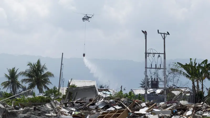 Usai Gempa Palu, Kawasan Terdampak Likuifaksi Disemprot Disinfektan