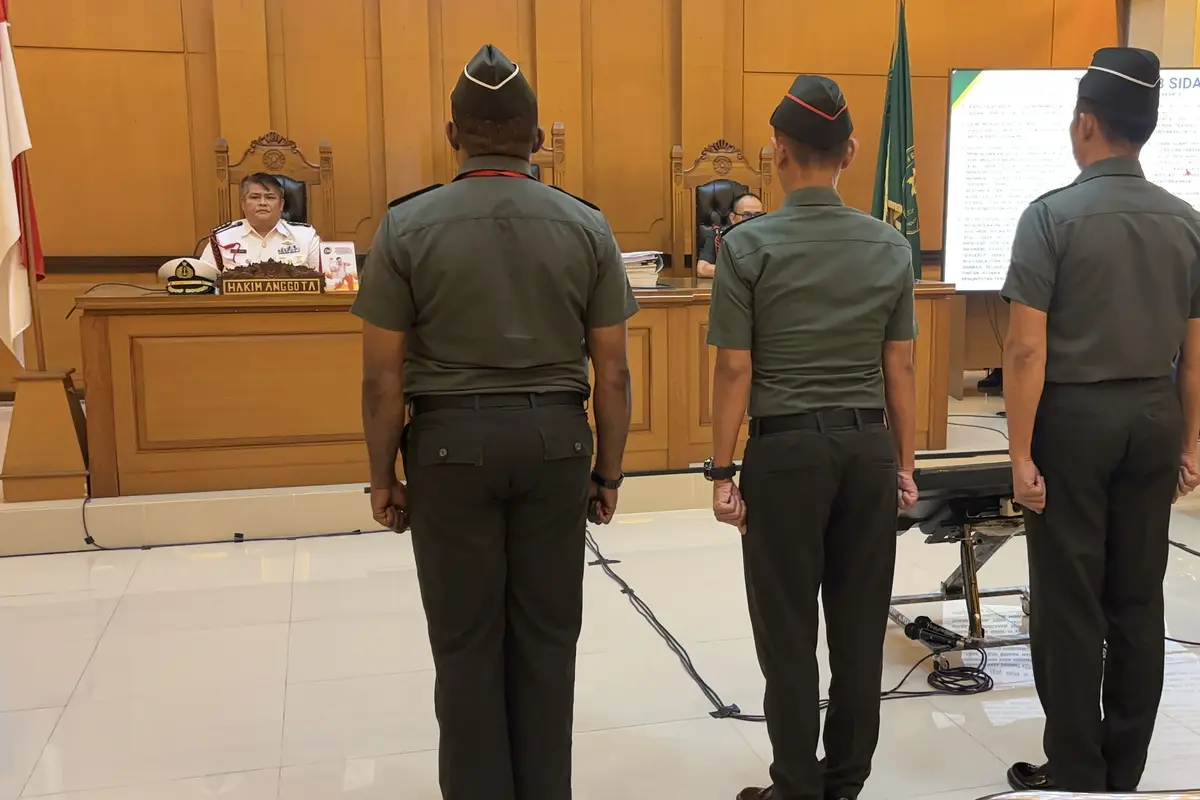 Sidang Vonis  3 Prajurit TNI Pembunuh Kacab Bank