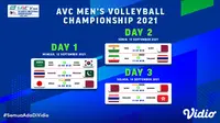 Link Live Streaming Asian Men's Volleyball Championship 2021 di Vidio, 12-14 September 2021. (Sumber : dok. vidio.com)