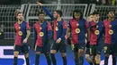 Hasil imbang antara Borussia Dortmund dan Barcelona tidak bertahan lama. Pada menit ke-85, Ferran Torres mencetak gol keduanya sekaligus penentu kemenangan Barcelona atas Borussia Dortmund. (INA FASSBENDER/AFP)