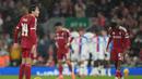 Hasil ini memastikan Palace melaju ke babak perempat final EFL Cup, sedangkan Liverpool tersingkir dan memperpanjang tren negatif mereka di kompetisi domestik. (AP Photo/Jon Super)