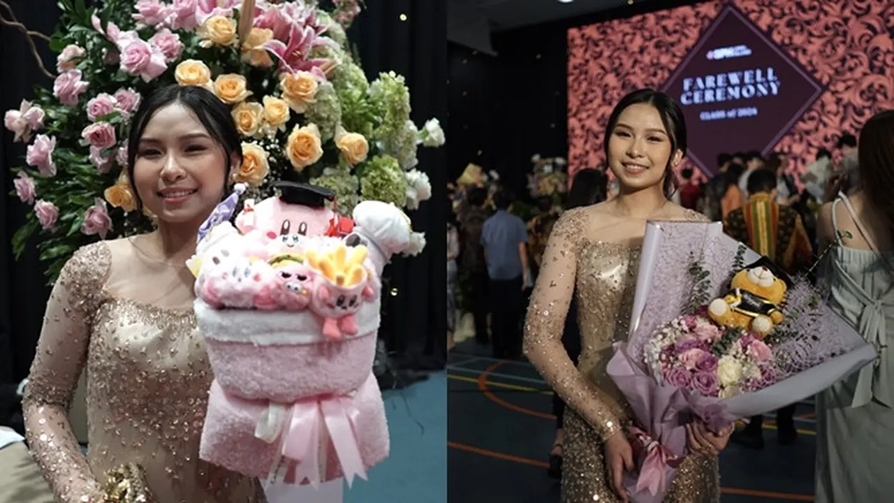 7 Potret Wisuda Aliyyah, Adik Sisca Kohl yang Pakai Kebaya Ini Tampil Menawan