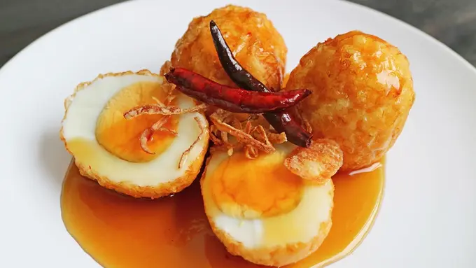 resep telur rebus goreng saus asam manis