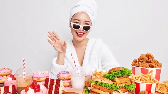 Ilustrasi mukbang