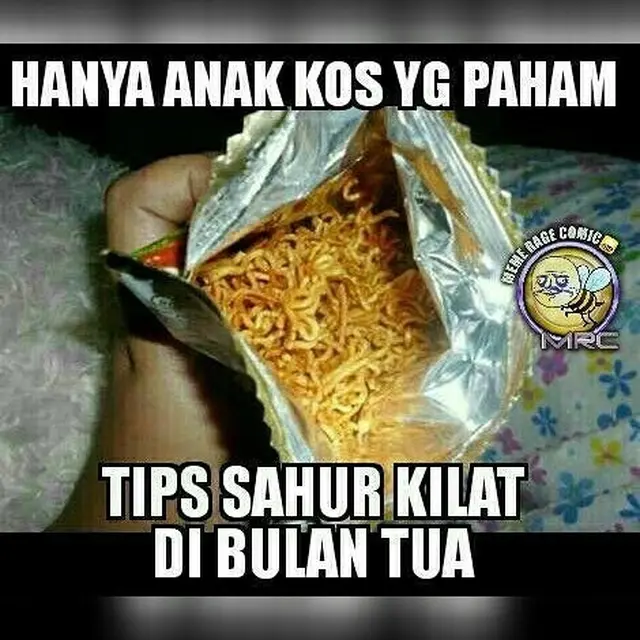 meme puasa ala anak kost