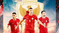 Timnas Indonesia - Justin Hubner, Jay Idzes, Rizky Ridho (Bola.com/Adreanus Titus)