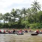 River tubing Sungai Klawing, Desa Onje, Mrebet, Purbalingga. (Foto: Liputan6.com/Pemkab PBG/Muhamad Ridlo)