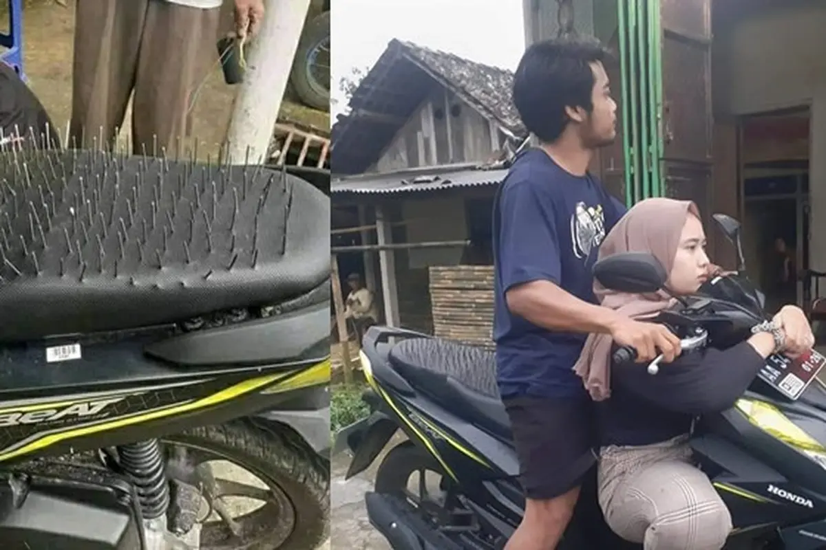 6 Potret Jok Motor Berduri Ini Bikin Geleng Kepala, Nyeleneh Banget