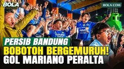 Detik-Detik Bobotoh Bergemuruh Sambut Gol Penalti Mariano Peralta, Persib Kalahkan The Cong-Viettel 1-0