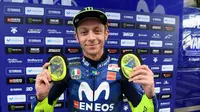 Pembalap Movistar Yamaha, Valentino Rossi. (Twitter/Yamaha MotoGP)