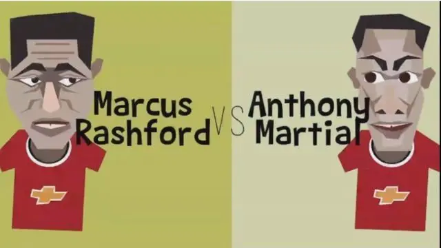 Video perbandingan antara Marcus Rashford dengan Anthony Martial dengan debut pertama kalinya mereka bermain di Manchester United.