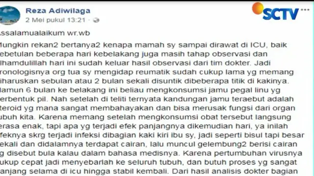 Dukungan moril dan materil pun mengalir, sehingga Reza mengurungkan niatnya.