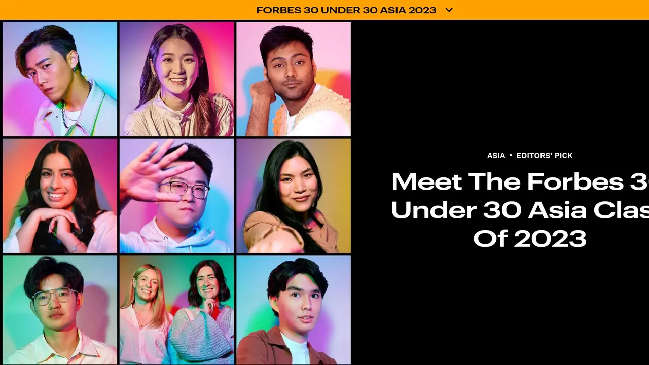 Forbes kembali mengumumkan sejumlah talenta yang masuk daftar Forbes 30 Under 30 Asia 2023.