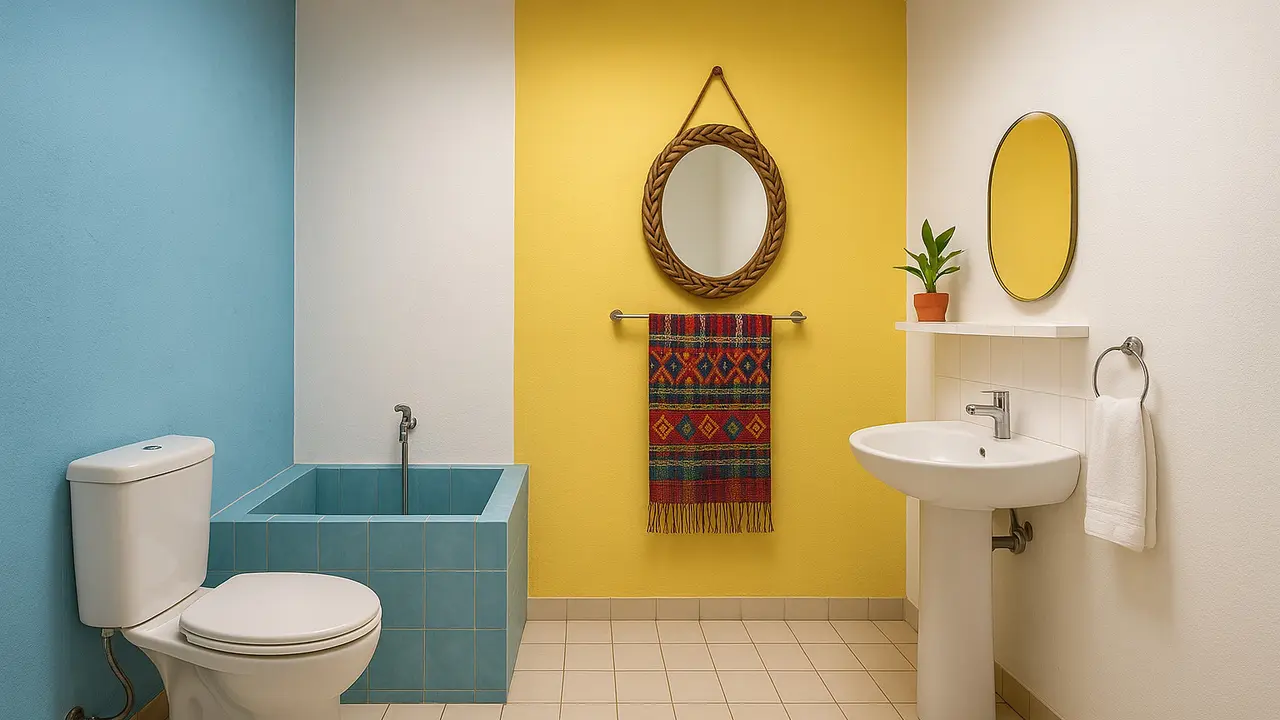 Model Kamar Mandi dan WC Sederhana di Kampung/Ilustrasi AI