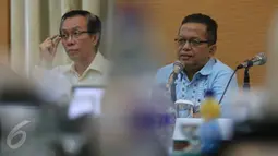 Ketua KEIN Soetrisno Bachir memberikan penjelasan saat FGD KEIN di Jakarta, Rabu (5/10). Pariwisata merupakan sektor yang memiliki potensi paling besar untuk mendorong perekonomian Indonesia. (Liputan6.com/Angga Yuniar)