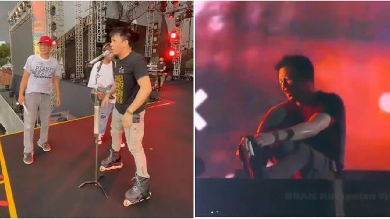 Bikin Deg-Degan, Ini 6 Potret Ariel NOAH Nyanyi Sambil Meluncur Pakai Sepatu Roda