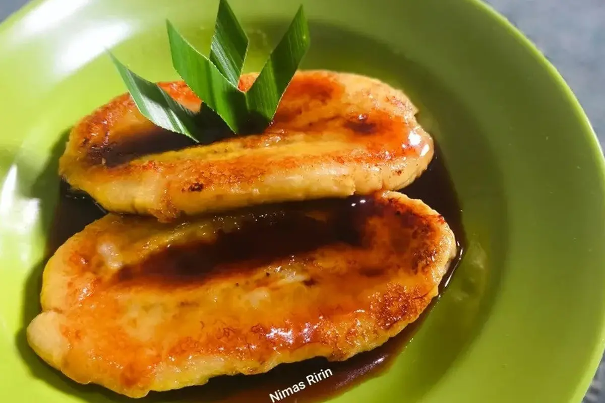 Resep pisang bakar saus karamel. (dok. Cookpad @NimasRirin18)