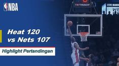 Tyler Johnson meletus dari bangku cadangan dengan 24 poin sementara Hassan Whiteside chip dalam double-double dalam kemenangan 120-107 Heat atas Nets. Spencer Dinwiddie mencetak 18 poin dari bangku cadangan untuk Brooklyn dalam kekalahan.