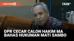 Komisi III DPR melakukan fit and proper tes calon hakim agung dan hakim ad hoc di Mahkamah Agung tahun 2025, pada Kamis (11/9). Hakim Pengadilan Tinggi Banjarmasin Alimin Ribut Sujono dicecar anggota Komisi III Benny K Harman. Alimin ditanya panda...