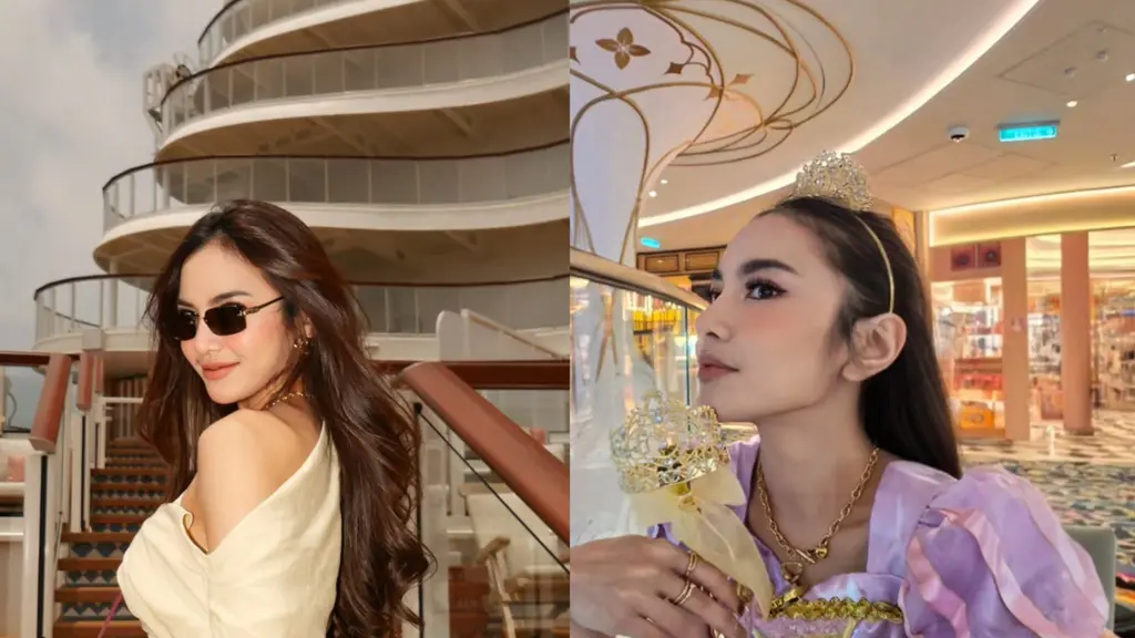 Mahalini Raharja kini sedang nikmati liburan di tengah laut bersama keluarga dengan nuansa fairy Disney. Meski liburan di kapal, Mahalini Raharja upayakan gaya yang praktis untuk setiap OOTD [@mahaliniraharja]