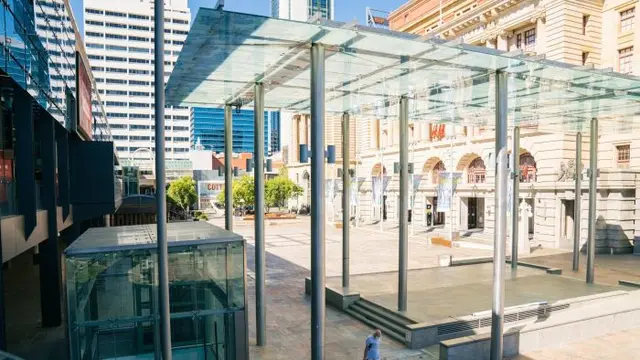 Kota Perth, Australia, tampai sepi selama lockdown di awal 2021.