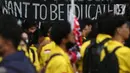 Saat berunjuk rasa, BEM SI menjelaskan lima tuntutan yang diusung mahasiswa dalam demonstrasi kali ini. (Liputan6.com/Helmi Fithriansyah)