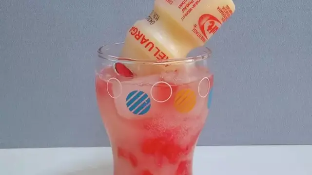 Resep watermelon yakult ade. (dok. Cookpad @febbriyana)