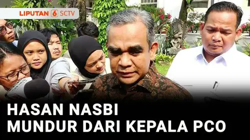 VIDEO: Kepala PCO Hasan Nasbi Resmi Mengundurkan Diri