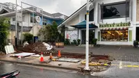 Dinas Bina Marga DKI Jakarta merevitalisasi trotoar di kawasan Kemang, Jakarta Selatan. (istimewa)