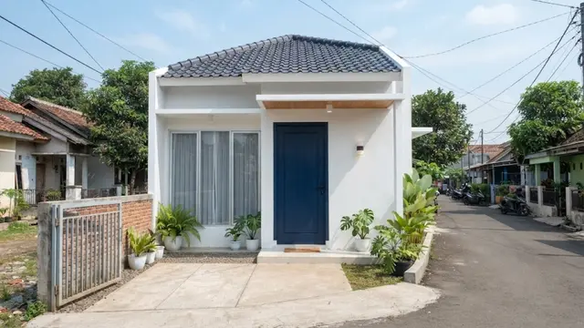 Warna Pintu untuk Rumah Kecil Berdinding Putih