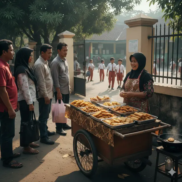 Ide Jualan untuk Ibu-Ibu saat Antar Jemput Anak Sekolah (Foto: Gemini AI)