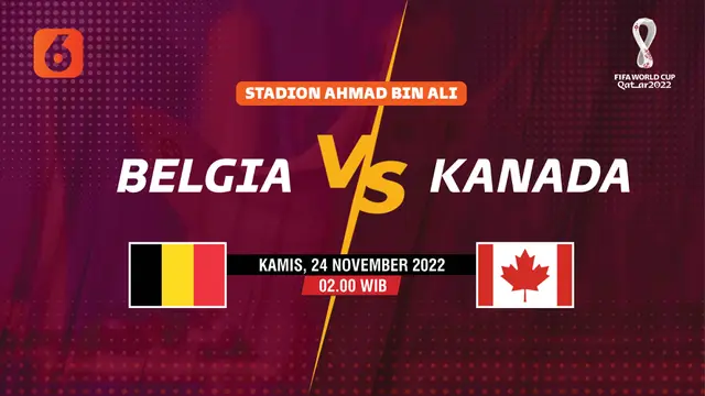 PIALA DUNIA 2022 Belgia vs Kanada