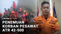 Upaya pencarian para korban kecelakaan pesawat ATR 42-500 di Kabupaten Maros, Sulawesi Selatan, membuahkan hasil. Hingga Minggu sore, ada satu jenazah berjenis kelamin pria ditemukan.