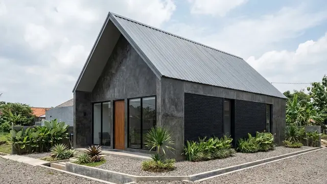 Rumah Minimalis Atap Pelana Sederhana