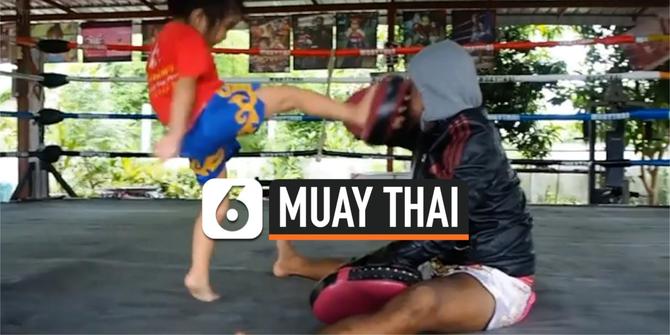 VIDEO: Viral, Bocah 6 Tahun Lihai Berlatih Muay Thai