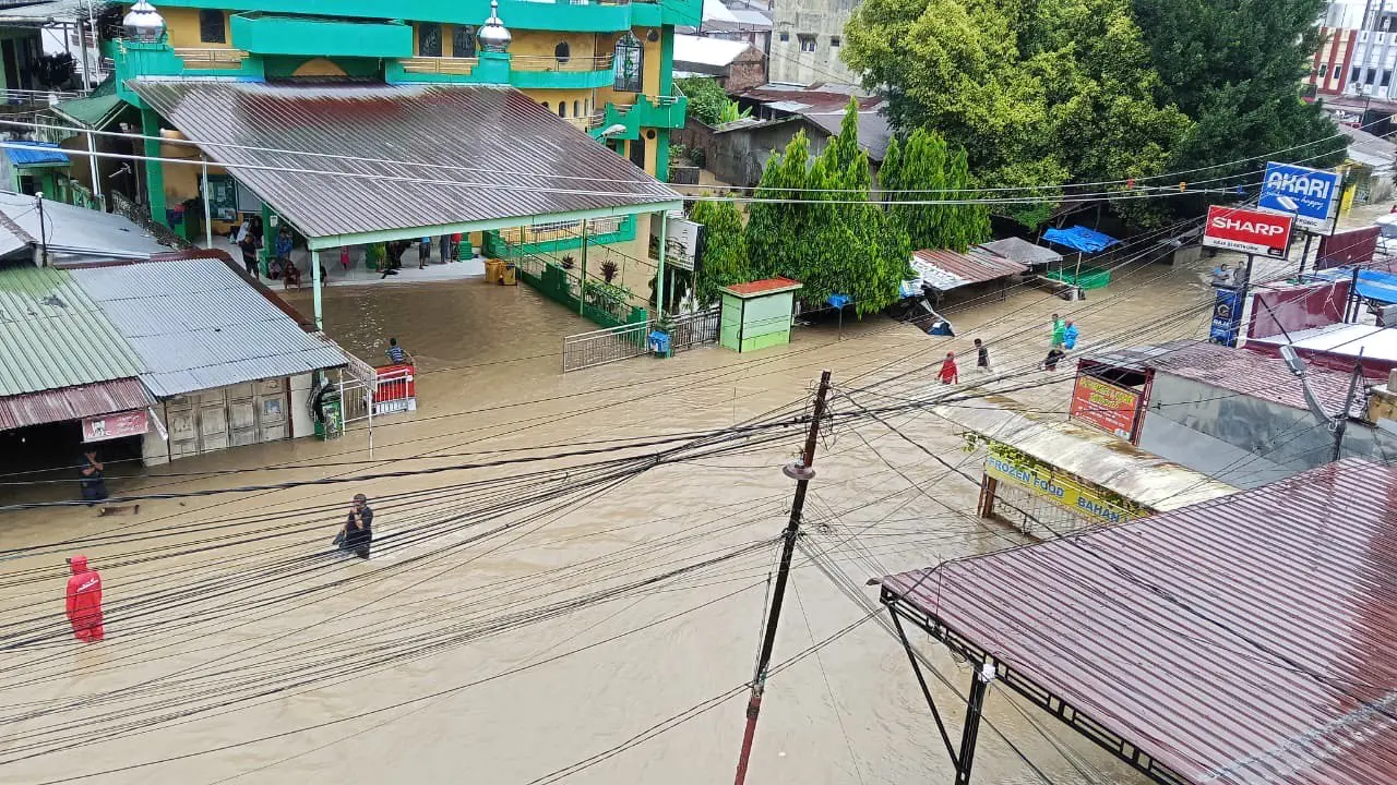 Sejumlah wilayah di Medan kebanjiran